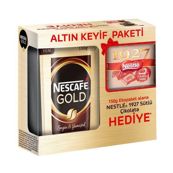 Nescafe Gold 150 Gr Çikolata Hediyeli Nescafe Gold 150 Gr Çikolata Hediyeli